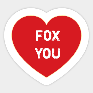 fox you funny Sticker